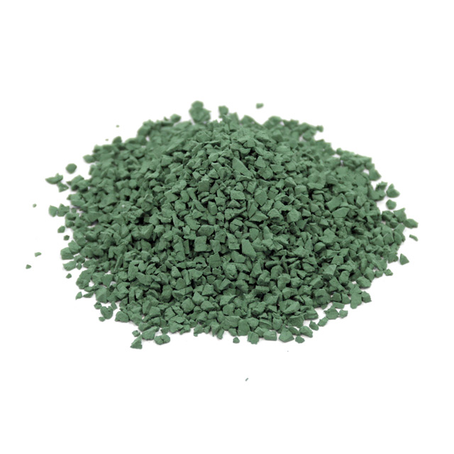 green rubber granules