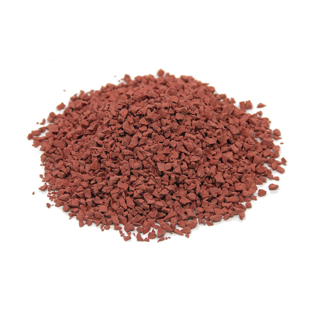 red rubber granules