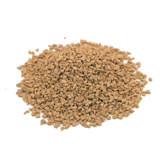 beige rubber granules