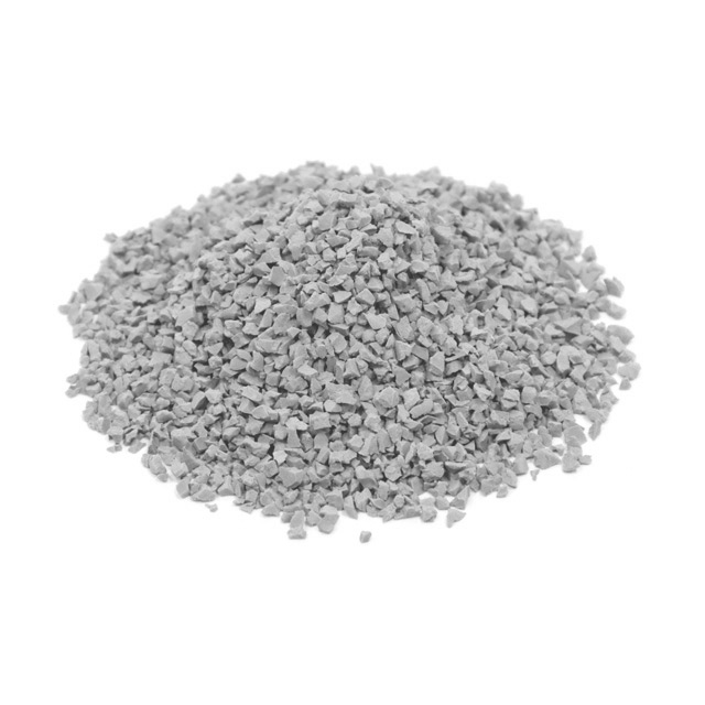 light grey rubber granules