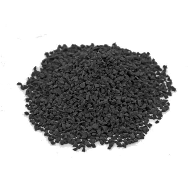 dark gray rubber granules