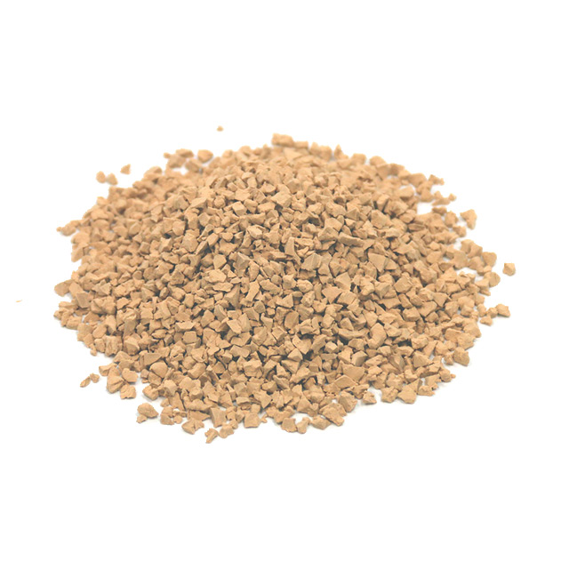 beige rubber granules