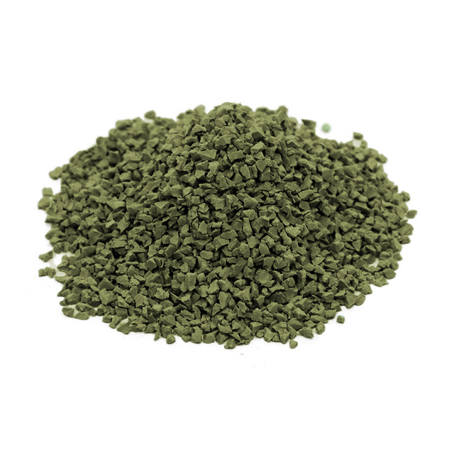 army green rubber granules