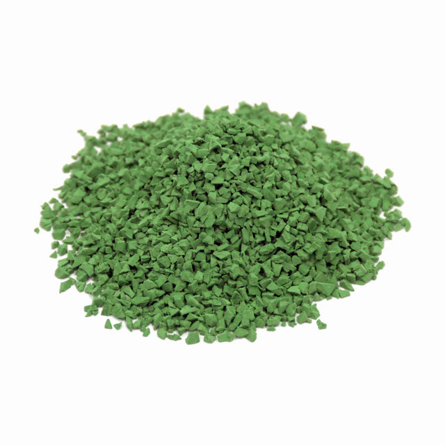grass green rubber granules