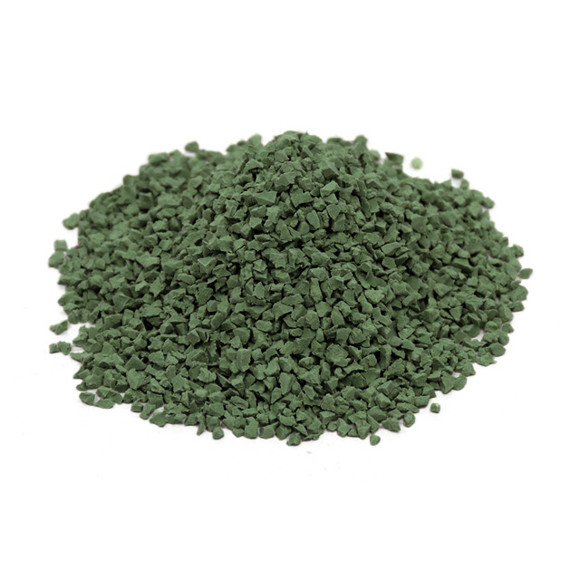 green rubber granules