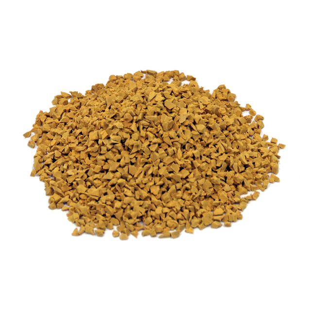 gold rubber granules