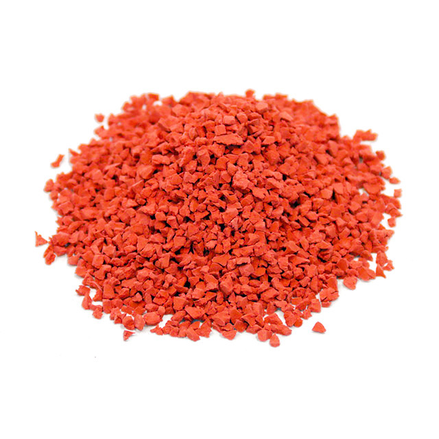 bright red granules