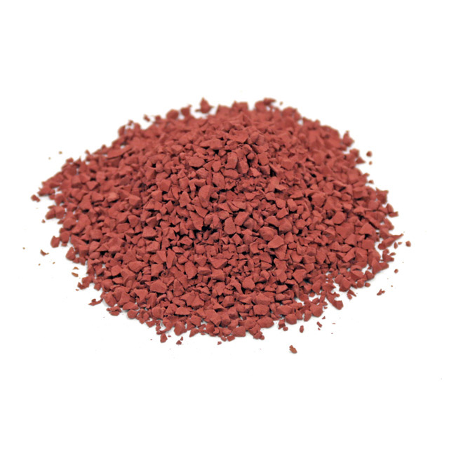 red rubber granules