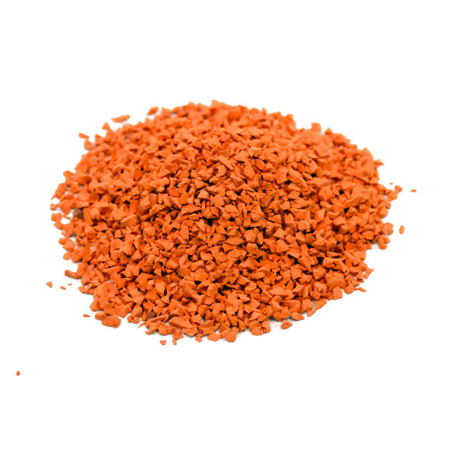 orange rubber granules