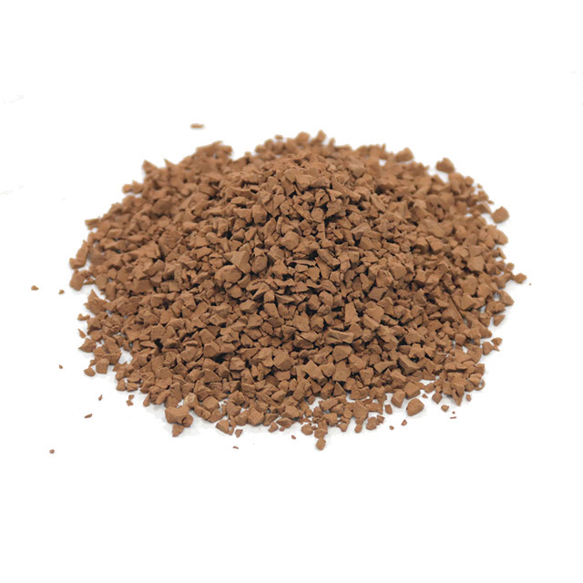 brown rubber granules