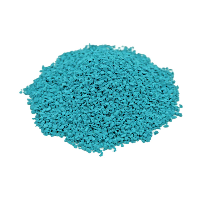 aquamarine rubber crumb